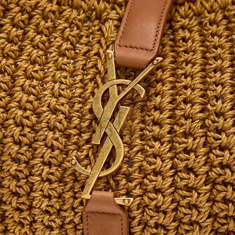 YSL LE 5 À 7 BEA YSL TOTE BAG IN CORD AND LEATHER 763435 (50*28*18cm)